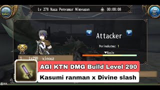 AGI KATANA DMG Build Level 290  Toram Online [upl. by Nylrebmik279]