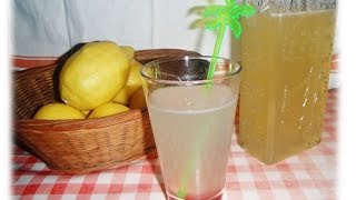 LEMON DRINK  RECIPE LEMON SYRUP [upl. by Malinde]