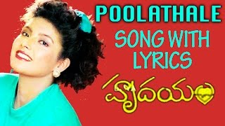 Poolathale Song With Lyrics  Hrudayam Movie Songs  Murali Heera Rajgopal [upl. by Granthem]