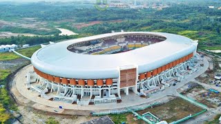 HAMPIR RAMPUNG‼️SEAT HAMPIR FULL DIPASANGTEST LIGHTING STADIONBANTEN INTERNATIONAL STADIUM BIS [upl. by Laflam684]