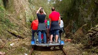 Draisinenfahrt auf der Schwarzbachtrasse in Wuppertal 08042018 [upl. by Edmonda107]