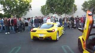 Top Gear USA Exotic Taxi Fleet at Cars amp Coffee [upl. by Nyltak757]