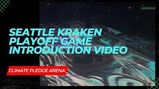 Seattle Kraken Intros First Playoff game in Climate Pledge Arena [upl. by Llerrac250]