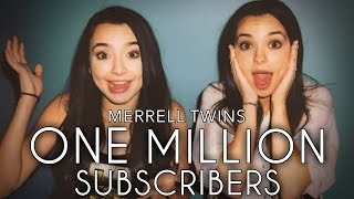 ONE MILLION SUBSCRIBERS  Merrell Twins Music Video [upl. by Losiram948]