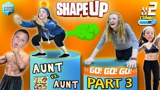 FGTEEV Aunts Work Out SHAPE UP Pt 3 Fitness Challenge Competition Family Fun [upl. by Hertz]