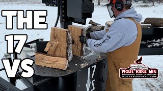 Wolfe Ridge 17VS Vertical Log Splitter Walk Around and Demonstration [upl. by Herring]