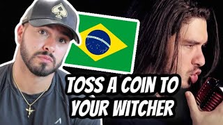 🇧🇷 Dan Vasc  Toss A Coin To Your Witcher METAL COVER British REACTION To Brazilian Music [upl. by Ttocserp]