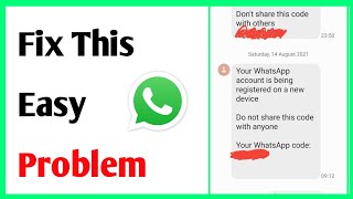 WhatsApp Account Registered on a New Device [upl. by Norval]