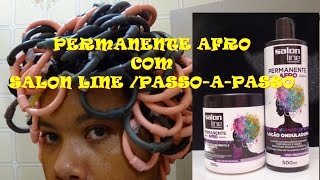 Permanente Afro  Com Salon LinePASSOAPASSO [upl. by Ellary281]