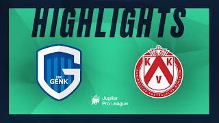 KRC Genk  KV Kortrijk hoogtepunten [upl. by Bryanty]