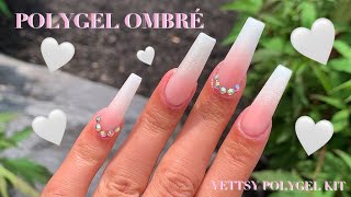 How to Ombré with Polygel  Vettsy Polygel Kit  Safiya Jordan [upl. by Armand]