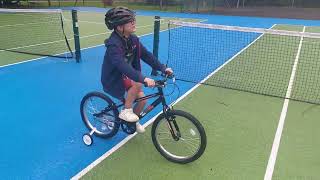 louie finally masters riding his bike stabiliser free in Roker Park 2024 [upl. by Garrard]