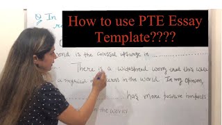 How to use PTE Essay Template Must watch video [upl. by Fabrice]