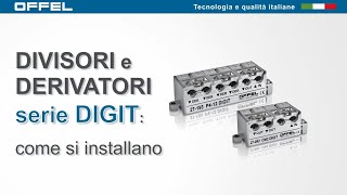 Divisori e derivatori TVSAT serie DIGIT come si installano [upl. by Broder]