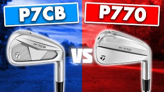 NEW TaylorMade P7CB vs 2024 TaylorMade P770 Irons [upl. by Kristie]