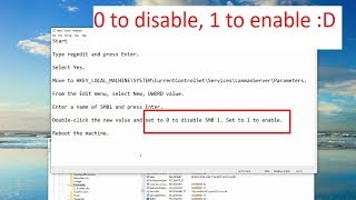 How to enable or disable SMBv1 in Windows 7 [upl. by Vowel]