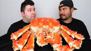 Giant 10 Pound King Crab • MUKBANG [upl. by Alabaster]