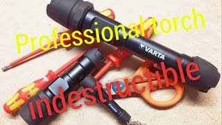 professiona led l torch indestructible varta review [upl. by Shermy983]