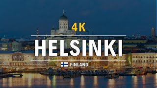 Helsinki Finland 🇫🇮 4K ULTRA HD Drone video  Helsinki city 4K Aerial view with Relaxing Music [upl. by Dahraf]