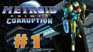 Lets Play Metroid Prime 3 Corruption  1  Military Meeting [upl. by Inalial]