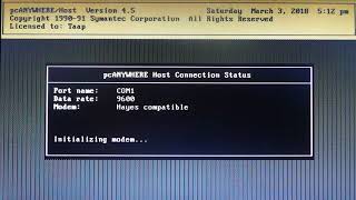 DOS  pcANYWHERE Host side [upl. by Chellman]