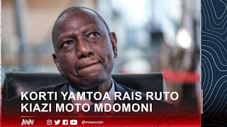 Hii Moto Korti yamtoa Rais Ruto Kiazi Moto Mdomoni [upl. by Los]