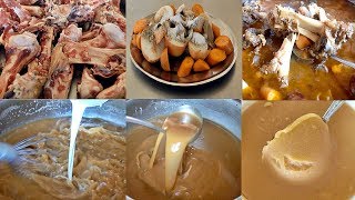 How to make Bone Sauce  Bone Sauce Recipe  making Collagen Bone Sauce [upl. by Erina]