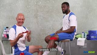 Kinesiology Taping for Runners Knee [upl. by Airoled48]