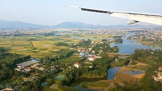 Landing in Hanoi with Qatar Airways Boeing 777300ER [upl. by Meisel61]