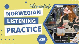 29 Flittig heks lager jordbærsyltetøy UpperBeginner Norwegian Listening Practice [upl. by Sugar]