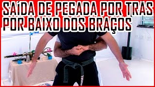 Defesa Pessoal 4  Como Escapar de um Abraço por trás por baixo do braço [upl. by Herr331]