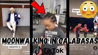 Moonwalking in Calabasas TikTok Compilation  DDGs Dance [upl. by Seaddon]