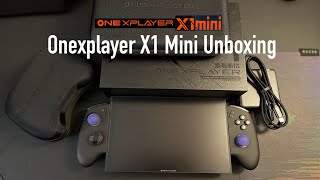 ONEXPLAYER X1 Mini Unboxing with Accessories and Size Comparisons [upl. by Aurelius]