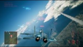 Ace Combat 7 Free bird meme Flying inside of a tunnel [upl. by Aihsekram]