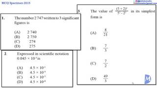 Demo Etests  12amp3  Computation  CXC CSEC Mathematics  Specimen Paper 2015 [upl. by Alleacim]