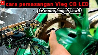 Review Cara Modif Pemasangan Velg Cakram Moge ke Motor Langsir Sawit [upl. by Christiansen]