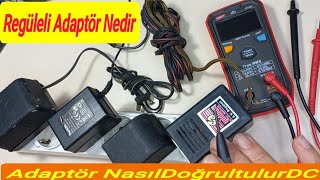 Adaptör Nedir REGÜLELİ Adaptör Neişe Yarar TrafoNasıl DC yapılır [upl. by Melena]