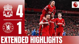 Jota Bradley Szoboszlai amp Diaz goals  Liverpool 41 Chelsea  Extended Highlights [upl. by Jean]