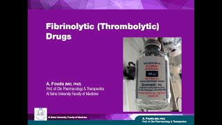 Pharmacology of Blood Ar Fibrinolytics Thrombolytics [upl. by Elleirb507]