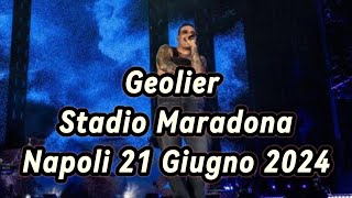 Geolier Live 2024 Stadio Diego Armando Maradona [upl. by Albright]