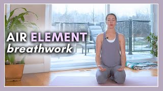 15 min Air Element Yoga PRANAYAMA  Breathwork for Clarity amp Connection [upl. by Anyr]