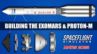 How To Build ProtonM Rocket With ExoMars Rover in Spaceflight Simulator 152 [upl. by Seaddon]