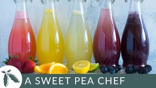 How to Make Homemade Soda  5 Easy CaffeineFree Homemade Soda Recipes  A Sweet Pea Chef [upl. by Nikral]