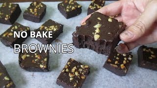 No Bake Brownies  How to Make Brownies Without Oven [upl. by Arvin]