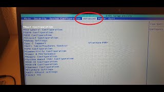 HP Laptop Bios unlock advanced settings Insyde F 16 [upl. by Etsirhc45]