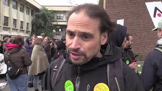 Teachers strike in Montreal [upl. by Eey]