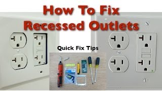 How to Fix Bad Recessed Outlets [upl. by Adriaens]