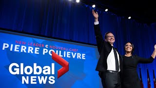 Pierre Poilievre wins Conservative Party leadership race  FULL [upl. by Esirtal]