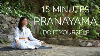 15 Minutes Pranayama  Do It Yourself  SRMD Yoga [upl. by Aniluj333]