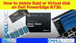 How to delete Raid or Virtual disk on Dell PowerEdge R730 [upl. by Bertine]